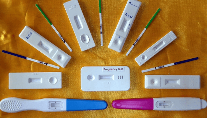 Aplicación de prueba de embarazo